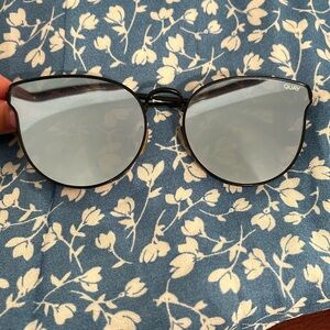 Quay blue tinted sunglasses.